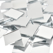 Νέα 100Pcs 10x10mm/15x15mm Mini Glass Square Mirror Mosaic Tiles Bulk For Diy Crafts Home Decorations