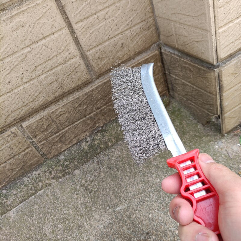 Čistiace kefy na oceľový drôtený gril Drôtená kefa z nehrdzavejúcej ocele Silná kefa na odhrdzavenie Čistiace prostriedky na oceľové drôtené kefy