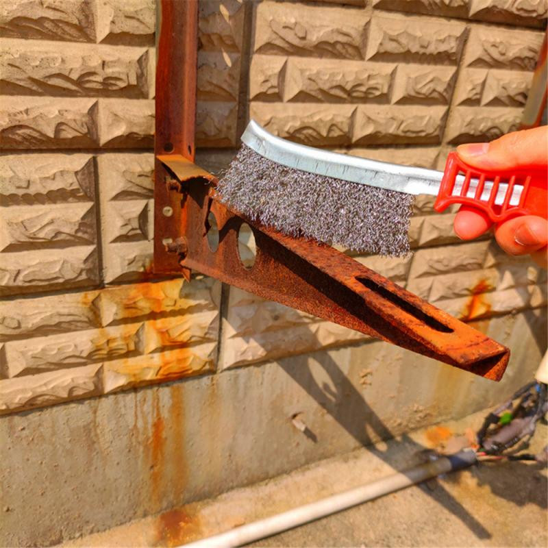 Čistiace kefy na oceľový drôtený gril Drôtená kefa z nehrdzavejúcej ocele Silná kefa na odhrdzavenie Čistiace prostriedky na oceľové drôtené kefy