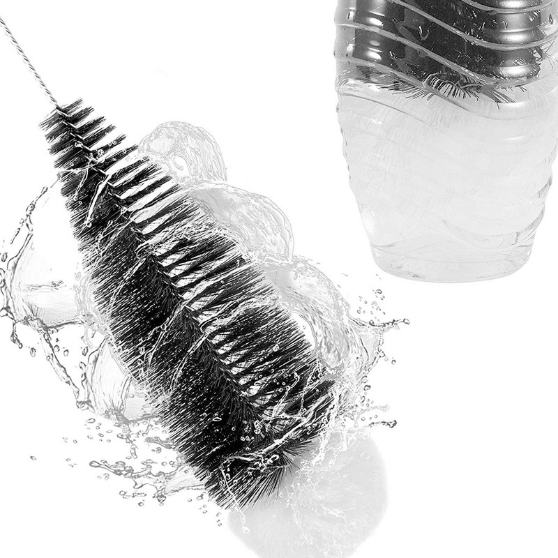 Βούρτσα για μπουκάλι ρεύματος αναψυκτικού με λαβή από ξύλο οξιάς Βάση καθαρισμού γυάλινης φιάλης Βούρτσα καθαρισμού Εύκολη στο καθάρισμα Μπουκάλια Βάζα Εξειδικευμένα γυάλινα σκεύη