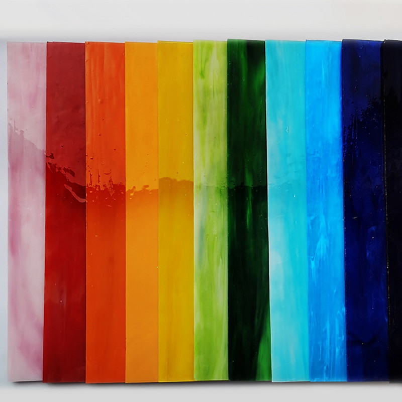 10 x 10 cm stikla mozaīkas flīzes kvadrātveida mozaīkas akmeņi daudzkrāsu mozaīka mākslinieciskai amatniecībai ar kastīti