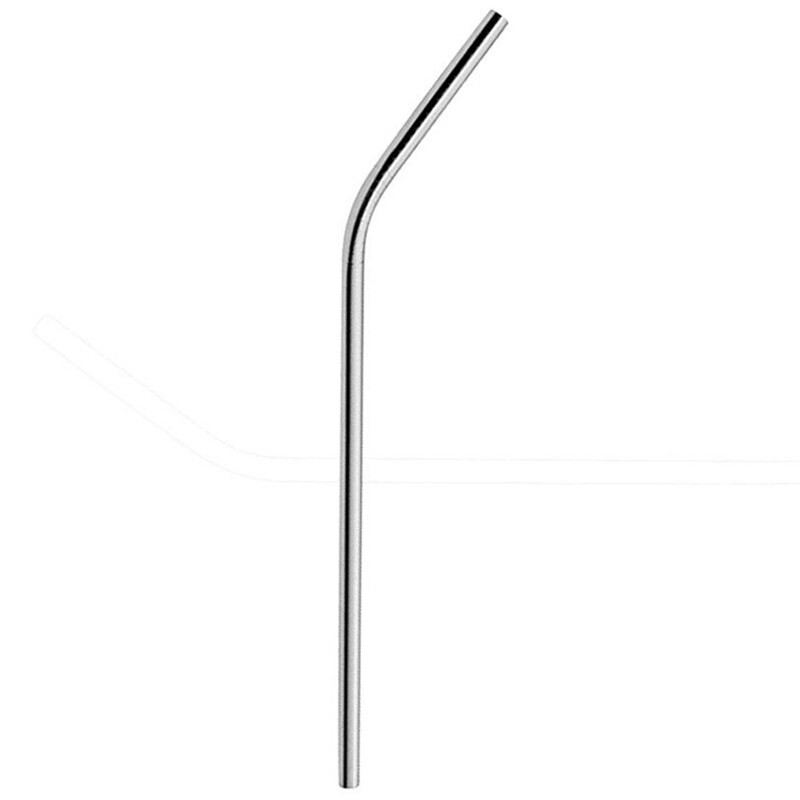 6 tk korduvkasutatavad roostevabast terasest metallist joogikõrred korduvkasutatavad kõrred + 2 puhastusharja komplekt