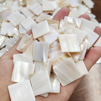 100g квадратен чисто бял цвят 100% китайска сладководна черупка седефена мозайка за интериорни плочки за декорация на къщи