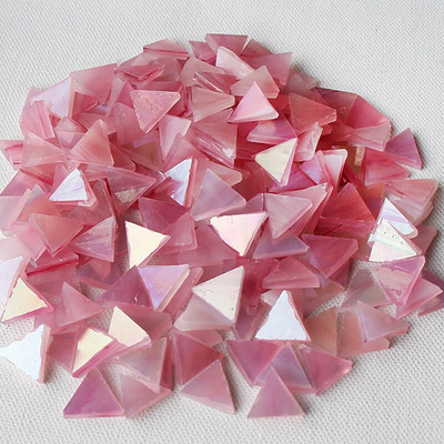 50 g läbipaistvast klaasist mosaiikplaadid kolmnurksed peitsitud mosaiikplaadid. DIY mosaiigi valmistamise kivid käsitööks hobikunstiks koduseina kaunistamiseks