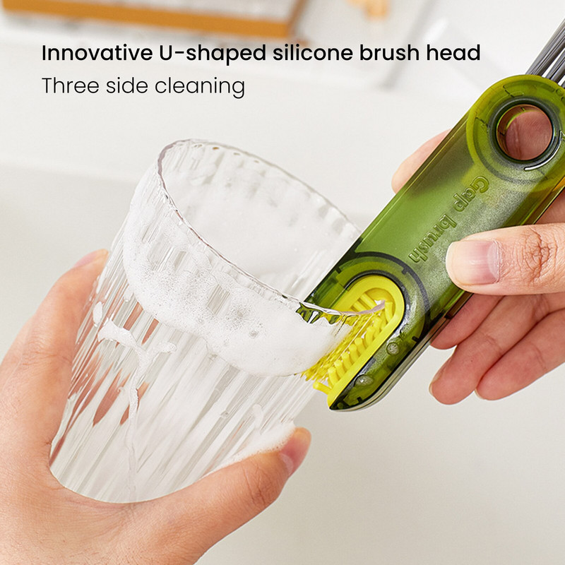 Βούρτσα καθαρισμού καπακιού κυπέλλου Βούρτσα ρωγμής Βούρτσα γωνιακή βούρτσα πλύσης για κεραμικό κύπελλο θηλή χρησιμοποιεί PIEZ