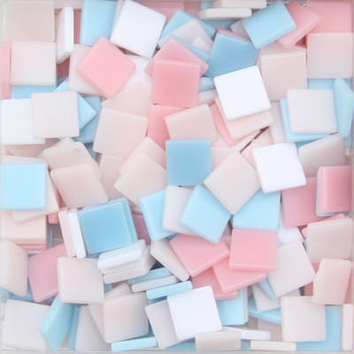 100 τμχ 1x1cm Τετράγωνη Ρητίνη Μωσαϊκά Πλακάκια Πολύχρωμα Μίνι Μωσαϊκό Τεμάχια DIY Μωσαϊκό Κατασκευή για χειροτεχνία Χόμπι Διακόσμηση τοίχου