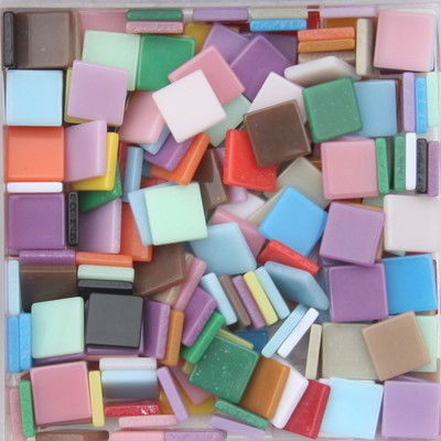 100 τμχ 1x1cm Τετράγωνη Ρητίνη Μωσαϊκά Πλακάκια Πολύχρωμα Μίνι Μωσαϊκό Τεμάχια DIY Μωσαϊκό Κατασκευή για χειροτεχνία Χόμπι Διακόσμηση τοίχου