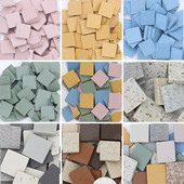 Τετράγωνα κεραμικά μωσαϊκά πλακάκια 100g Creative Vintage Mosaic Piece DIY μωσαϊκό κατασκευής πέτρες για χειροτεχνία Hobby Arts Διακόσμηση τοίχου σπιτιού