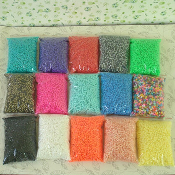 5 mm 1000 бр. EVA Hama Beads Fuse Beadsd Pearly Iron Beads For KidsBeads Направи си сам Пъзели Висококачествена ръчно изработена играчка за подарък