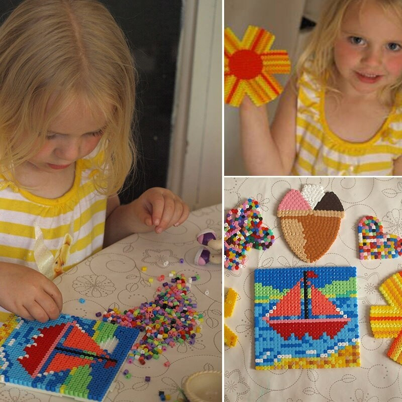 5mm 1000τμχ EVA Hama Beads Fuse Beadsd Pearly Iron Beads For KidsBeads DIY Puzzles Υψηλής ποιότητας χειροποίητο παιχνίδι δώρου