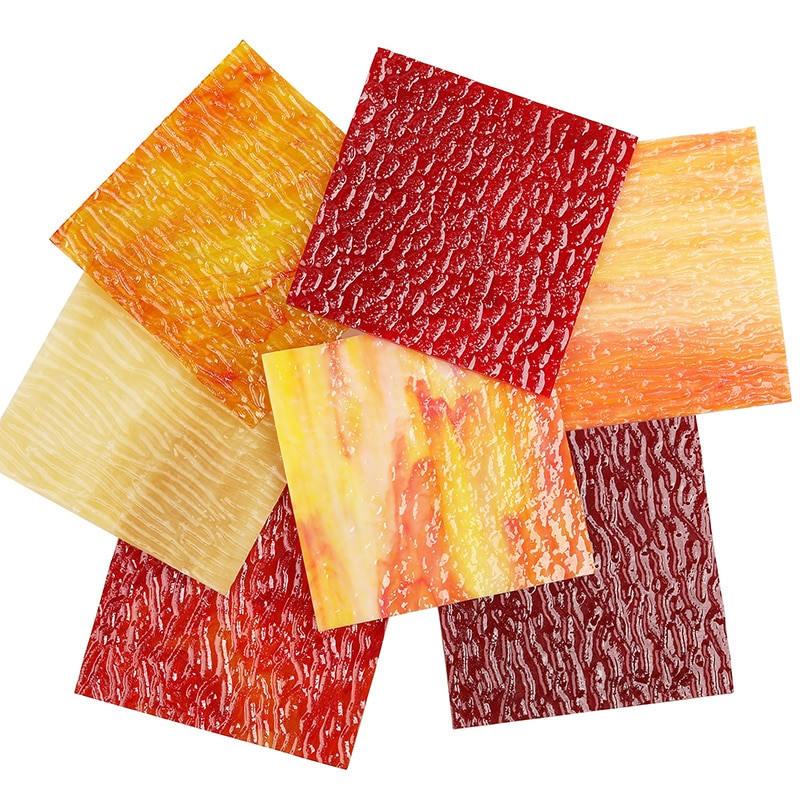 Mozaic din sticlă pătrată de 10x10cm, piesă de mozaic colorată transparentă, pietre pentru fabricarea de mozaicuri pentru artizanat, hobby, decorare a peretelui