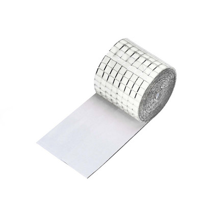 Πλέγμα 5x5mm 30cm Αυτοκόλλητο Τετράγωνο Γυαλί Ψηφιδωτό Πλακάκια Χρυσό Σιβερ Καθρέφτες Μωσαϊκά Φύλλα για DIY Χειροτεχνία Αυτοκόλλητο τοίχου