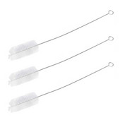 3X perie albă de curățare pentru laborator de sticlă Tuburi de laborator Instrumente Tuburi