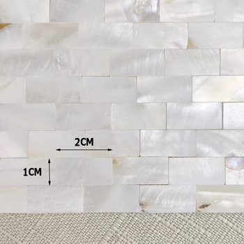 50 бр. правоъгълник FanshapePure White Color Shell Седефена мозаечна плочка за занаяти Направи си сам декорация