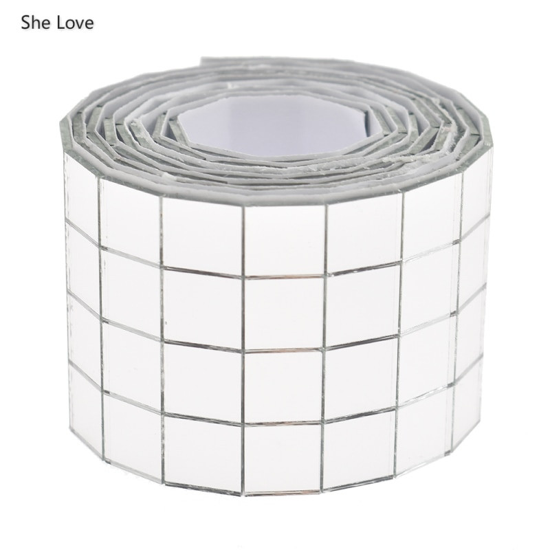 Chzimade Αυτοκόλλητα Πλακάκια Μωσαϊκού Καθρέφτη από πραγματικό γυαλί για DIY χειροποίητες χειροτεχνίες Διακόσμηση σπιτιού