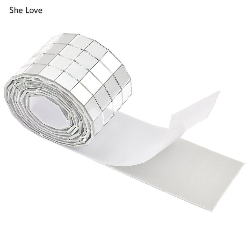 Chzimade Αυτοκόλλητα Πλακάκια Μωσαϊκού Καθρέφτη από πραγματικό γυαλί για DIY χειροποίητες χειροτεχνίες Διακόσμηση σπιτιού