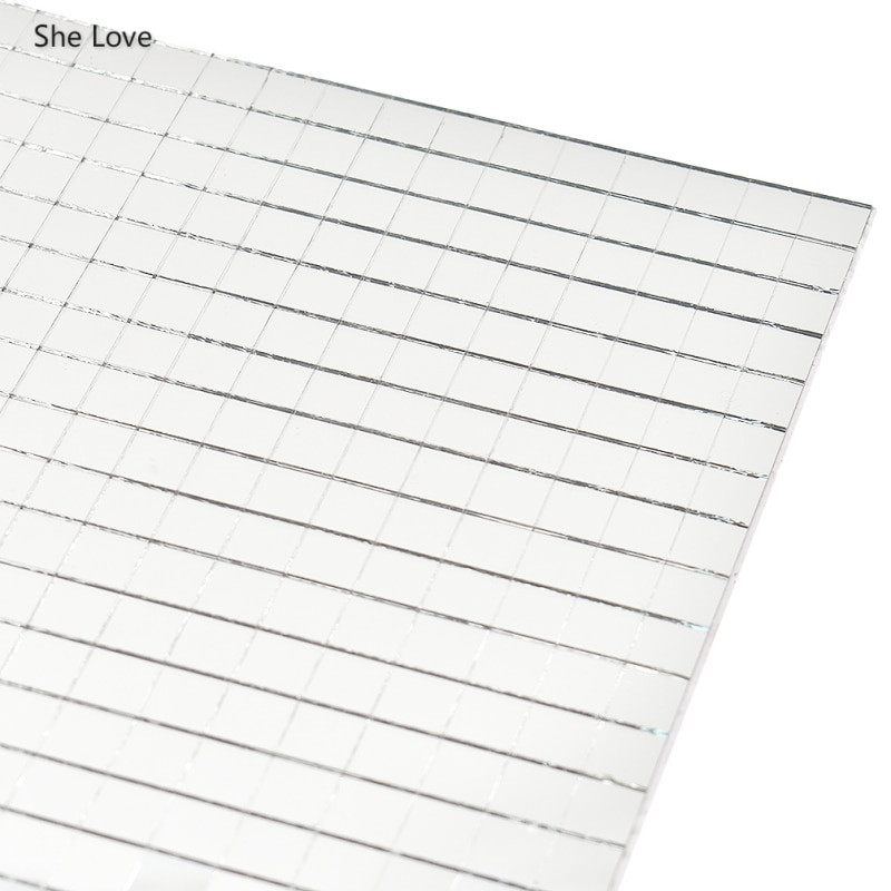 Chzimade Αυτοκόλλητα Πλακάκια Μωσαϊκού Καθρέφτη από πραγματικό γυαλί για DIY χειροποίητες χειροτεχνίες Διακόσμηση σπιτιού