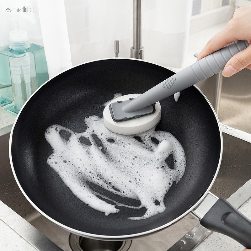 vanzlife Pika varrega poti vedeliku säilitushari saaste eemaldamise pott ja kauss käsn majapidamises kasutatava pesuvahendi nõudehari