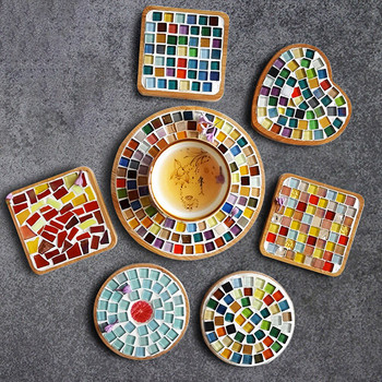 100Pcs Jade Square Glass Mosaic Tiles For DIY Crafts Προμηθευτής Making Stone Tiles Home Decoration