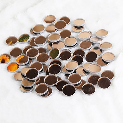 Mozaic rotund din oglindă de sticlă de 50 g Piesă de mozaic multicoloră Pietre de fabricare a mozaicului pentru artizanat Hobby Artă Decorarea peretelui de acasă