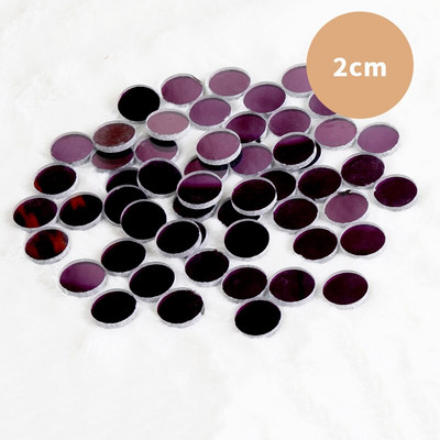 Mozaic rotund din oglindă de sticlă de 50 g Piesă de mozaic multicoloră Pietre de fabricare a mozaicului pentru artizanat Hobby Artă Decorarea peretelui de acasă