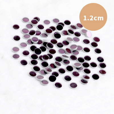 Mozaic rotund din oglindă de sticlă de 50 g Piesă de mozaic multicoloră Pietre de fabricare a mozaicului pentru artizanat Hobby Artă Decorarea peretelui de acasă