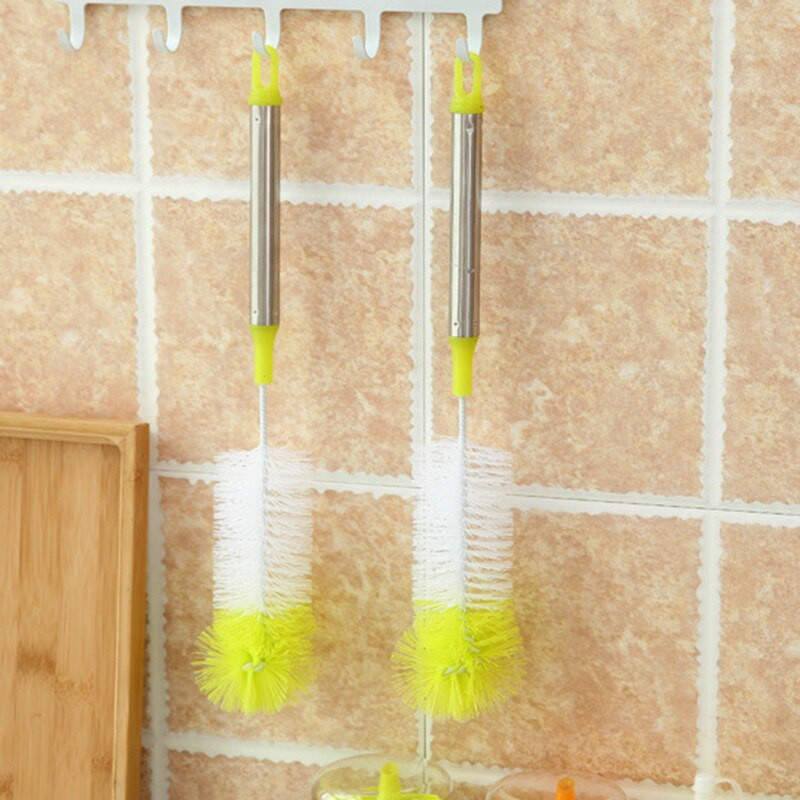 Pika varrega plastpudelihari, painutatav ja kaasaskantav, vastupidav, hõlpsasti kasutatav, vastupidav, korduvkasutatav pudeli- ja tassihari