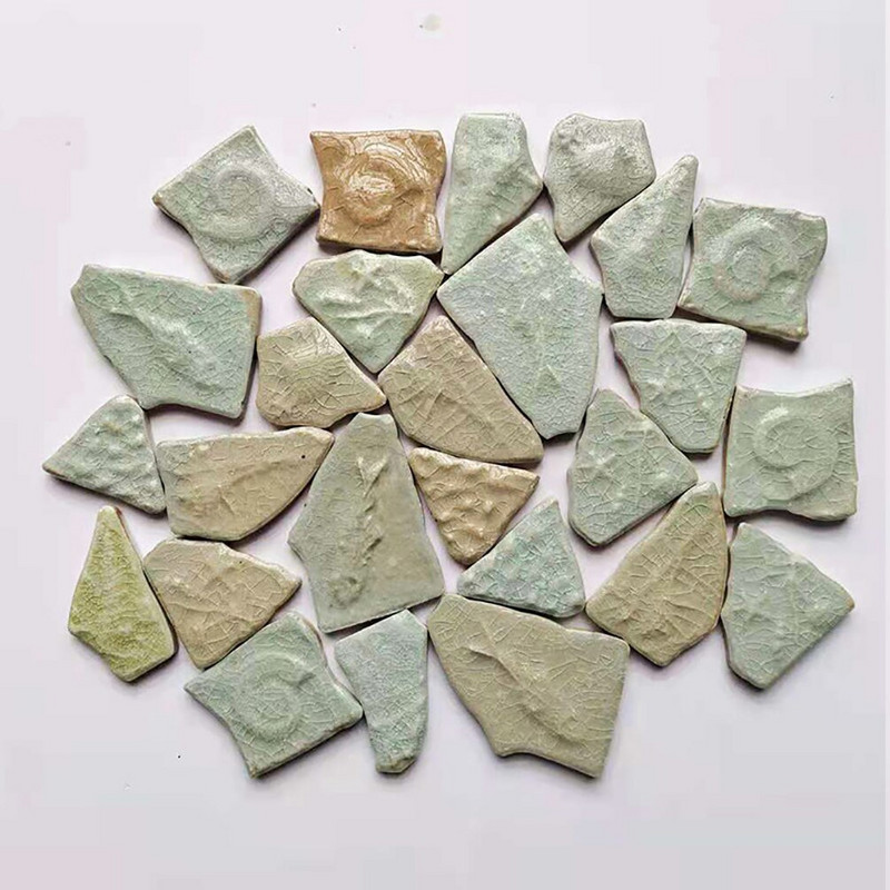160g Neregulāras mozaīkas veidošana Radošas keramikas mozaīkas flīzes DIY Hobijs Sienas Amatniecība Apdares porcelāna flīžu gabali