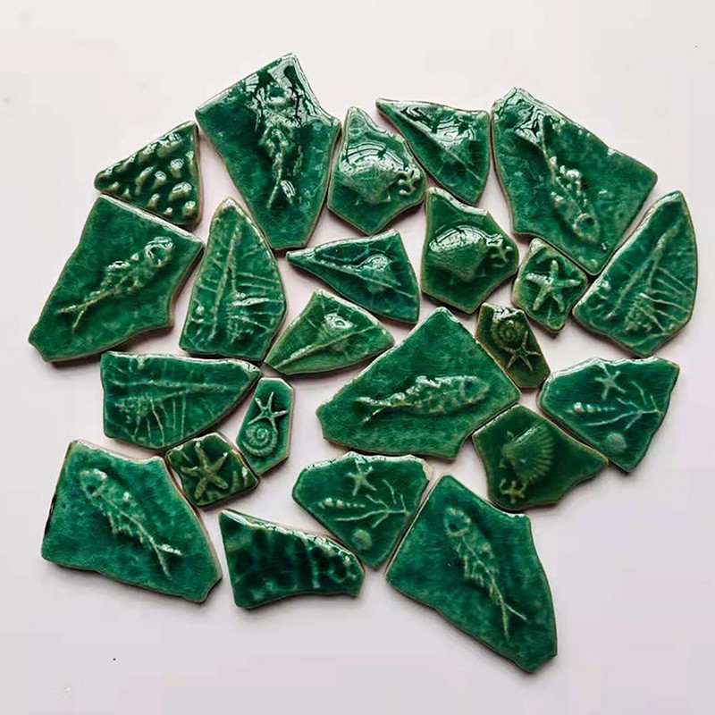 160g Neregulāras mozaīkas veidošana Radošas keramikas mozaīkas flīzes DIY Hobijs Sienas Amatniecība Apdares porcelāna flīžu gabali