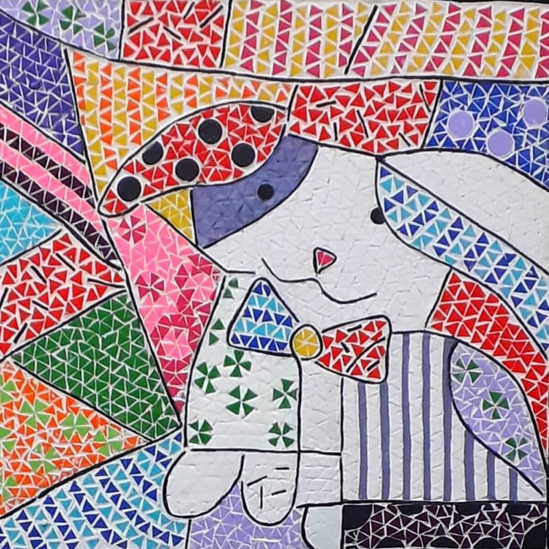 50 g/sac mozaic de sticlă, culori mixte roz, pentru bricolaj, mozaic, puzzle pentru copii, meșteșuguri, piatră transparentă