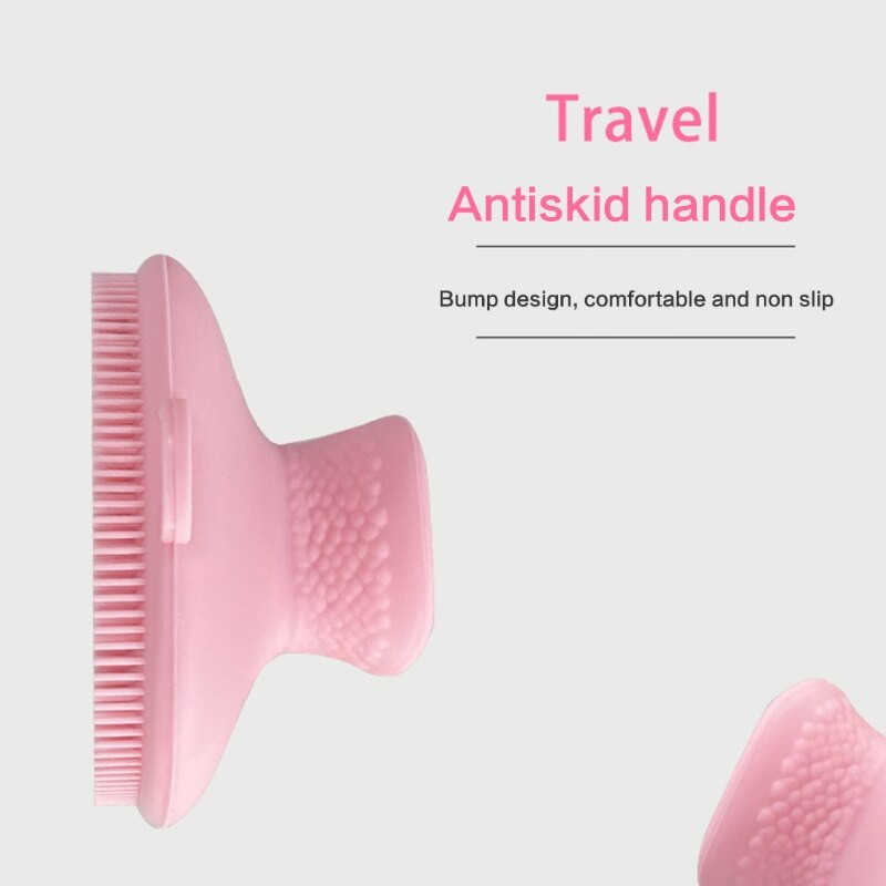 Perie de curățare a feței din silicon Scrubber pentru față Mâner anti-alunecare Curățare în profunzime pentru exfoliere ușoară Îndepărtarea punctelor negre de masaj