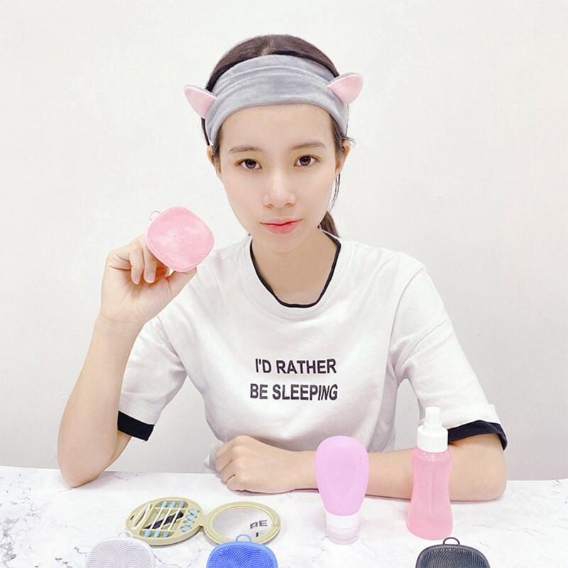 Perie de curățare a feței din silicon Scrubber pentru față Mâner anti-alunecare Curățare în profunzime pentru exfoliere ușoară Îndepărtarea punctelor negre de masaj