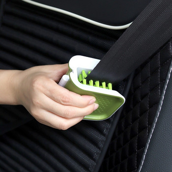 Специална четка за почистване на предпазен колан на колан Инструмент за почистване на предпазен колан Двустранна U-образна четка за почистване на интериора на автомобила