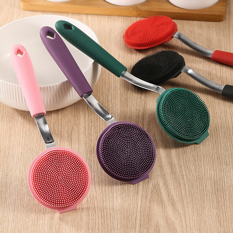 Βούρτσα πλυσίματος πιάτων σιλικόνης Βούρτσα πιάτων για νιπτήρα κουζίνας για το καθάρισμα