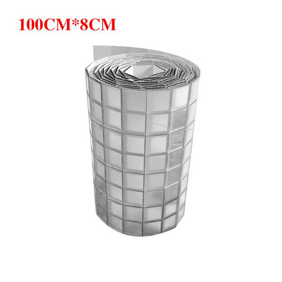 Samoljepljive naljepnice s mozaičnim pločicama s pravougaonim staklenim mini kvadratnim ogledalom za uređenje doma u kupaonici DIY ručno rađeni pribor za rukotvorine