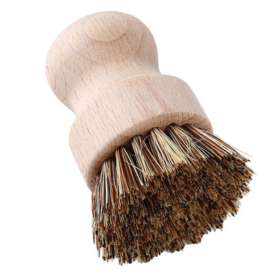 Küürimiskindel kuumuskindel pesupotiharja kauss Vastupidav nõude puhastustööriist Pann puidust käepidemega köögitarbed