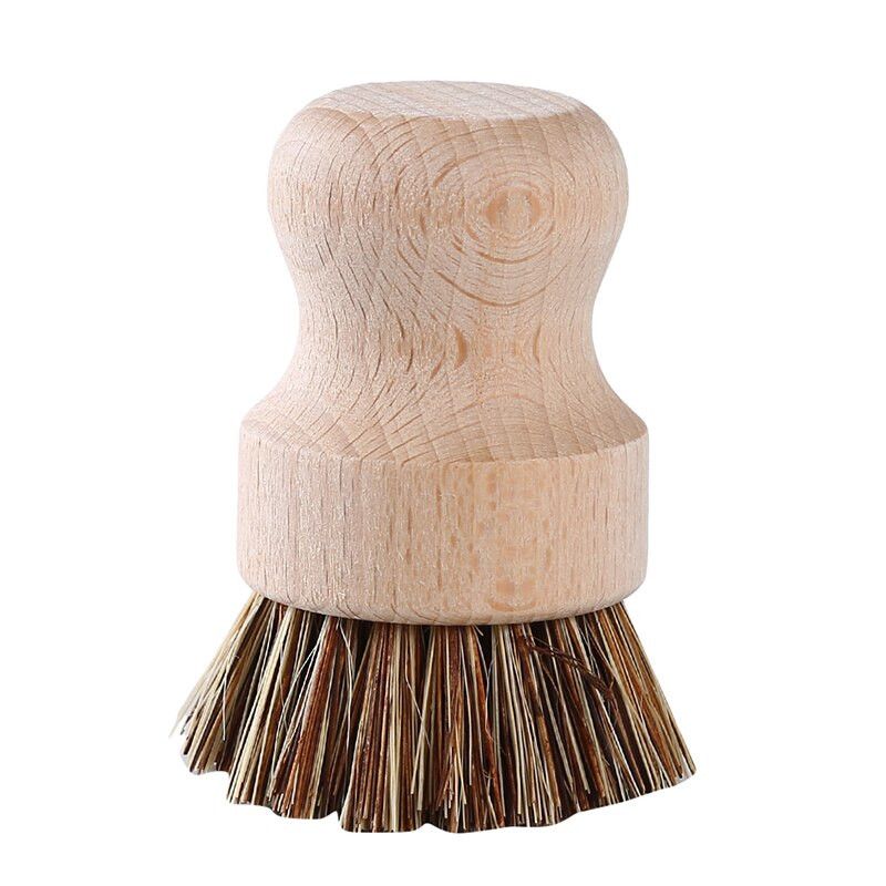 Küürimiskindel kuumuskindel pesupotiharja kauss Vastupidav nõude puhastustööriist Pann puidust käepidemega köögitarbed