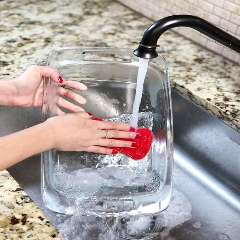 5 τμχ Σφουγγάρι πλυσίματος πιάτων από σιλικόνη κουζίνας Βούρτσες καθαρισμού Μαξιλαράκι καθαρισμού Εργαλεία καθαρισμού βούρτσας χωρίς μούχλα