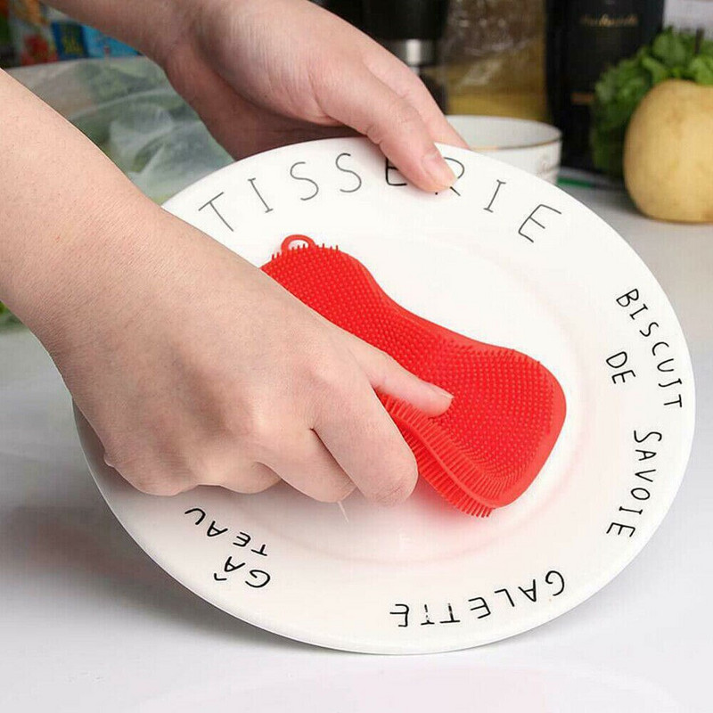 5 τμχ Σφουγγάρι πλυσίματος πιάτων από σιλικόνη κουζίνας Βούρτσες καθαρισμού Μαξιλαράκι καθαρισμού Εργαλεία καθαρισμού βούρτσας χωρίς μούχλα