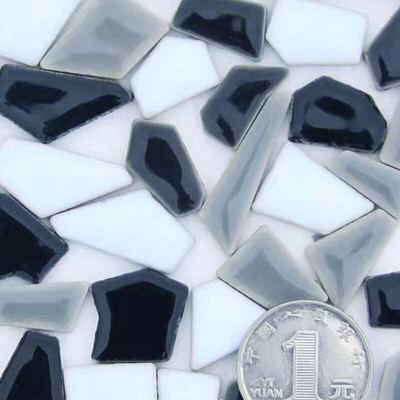 120g polügoonportselanmosaiikplaadid meisterdage käsitööna kasutatavad keraamiliste plaatide mosaiikplaadid, pikkus 1–4 cm, 1–4 g/tk, paksus 3,5 mm