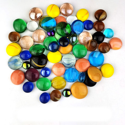 100g Mix Color Glass Ψηφιδωτό Πλακάκια Πέτρες Στρογγυλά Cabochons Χάντρες DIY Μωσαϊκό Κατασκευή για τέχνες παζλ Χειροτεχνίες διακόσμησης σπιτιού
