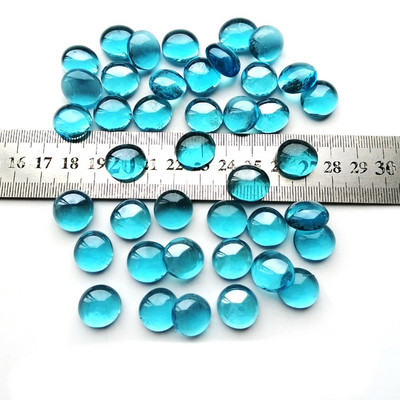 100g Mix Color Glass Ψηφιδωτό Πλακάκια Πέτρες Στρογγυλά Cabochons Χάντρες DIY Μωσαϊκό Κατασκευή για τέχνες παζλ Χειροτεχνίες διακόσμησης σπιτιού