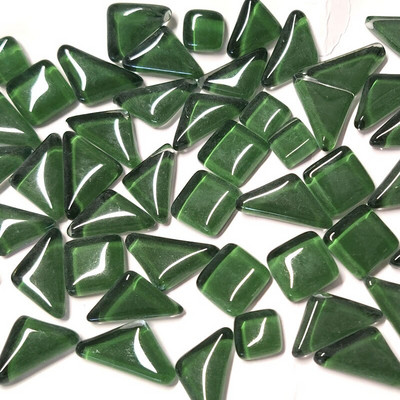 Placi de mozaic de sticlă cu sclipici de culori asortate de 100 g pentru bricolaj Artizanat, albastru, verde, bulkhobby