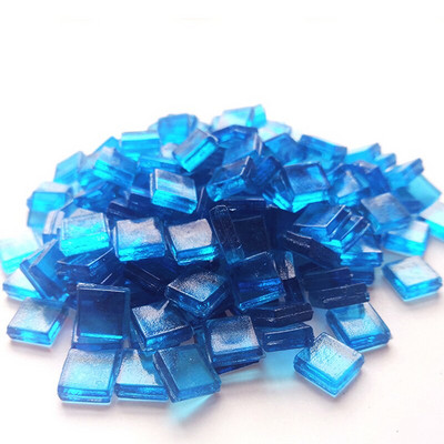 50 ΤΕΜ. Διαφανές τετράγωνο γυαλί πολύχρωμες πέτρες μωσαϊκού DIY Χειροποίητα παιδικά δημιουργικά αξεσουάρ διακόσμησης τοίχου Αυτοκόλλητα