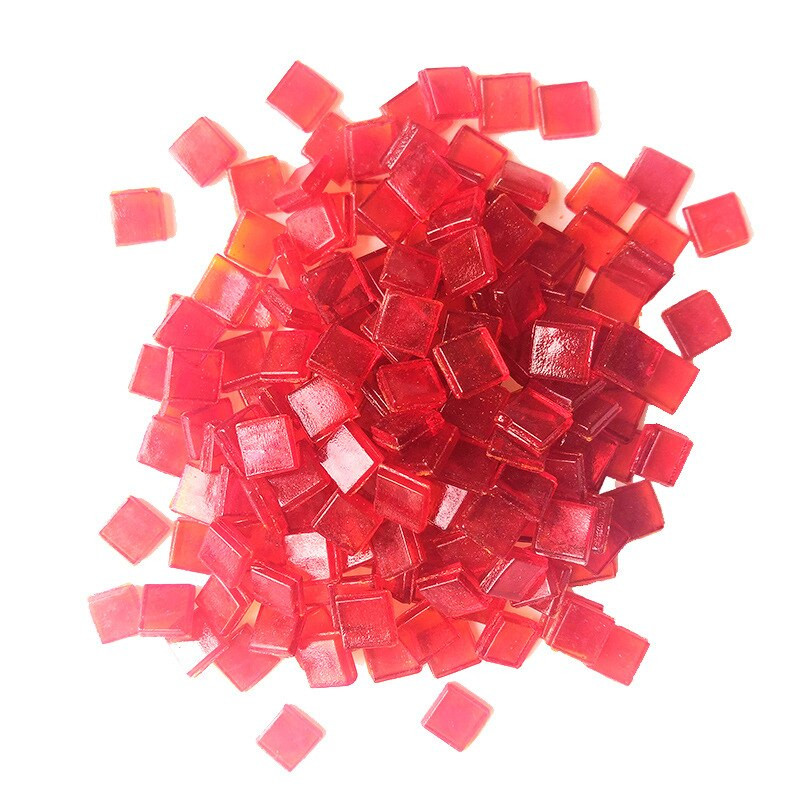 50 ΤΕΜ. Διαφανές τετράγωνο γυαλί πολύχρωμες πέτρες μωσαϊκού DIY Χειροποίητα παιδικά δημιουργικά αξεσουάρ διακόσμησης τοίχου Αυτοκόλλητα