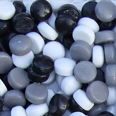 100g Στρογγυλό Γυαλί Μωσαϊκό Πλακάκια Πολύχρωμα Μωσαϊκό Πλακάκια Τεμάχια DIY Μωσαϊκό Κατασκευή Πέτρων για Χόμπι Τέχνες Χειροτεχνία τοίχου Διακόσμηση