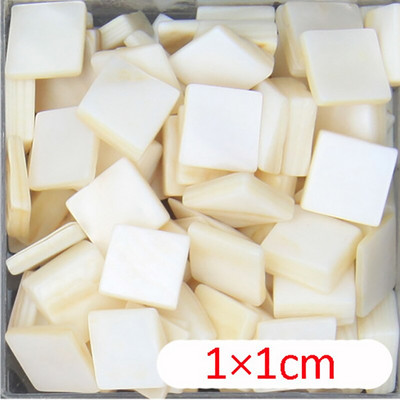 50 g Shell mozaīkas flīzes kvadrātveida apaļas radošās mozaīkas gabals DIY mozaīkas veidošanas akmeņi amatniecībai hobija mākslai mājas sienu dekorēšanai