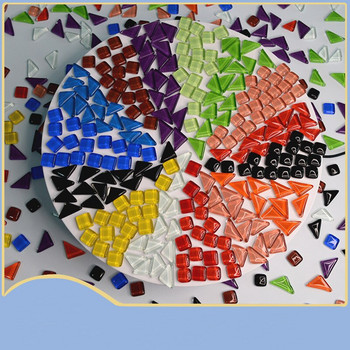 100g неправилни керамични мозаечни плочки Творчески фрагмент от мозайка Направи си сам камъни за правене на мозайка за занаятчийски хоби изкуства Декорация на стени на дома
