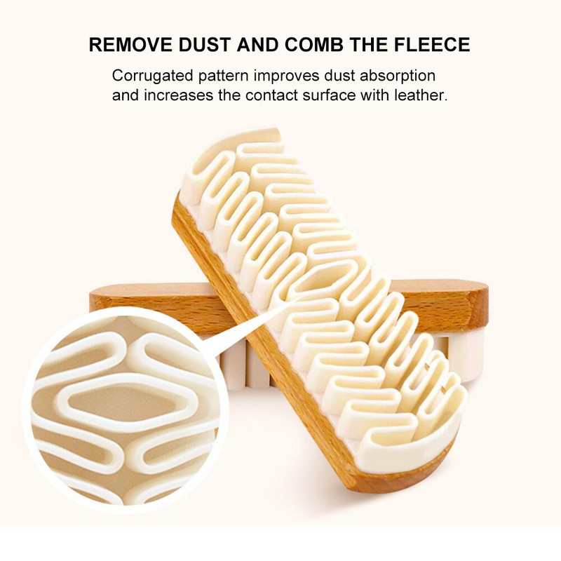 1 τεμ. βούρτσα καθαρισμού βούρτσας βούρτσας καθαρισμού για καστόρι Nubuck Υλικό Ξύλινη λαβή Βούρτσα απολύμανσης Καθαριστικό για παπούτσια/μπότες/τσάντες