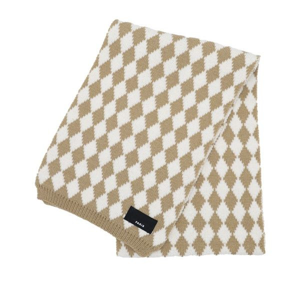 Eșarfă de iarnă de damă în culori irizate